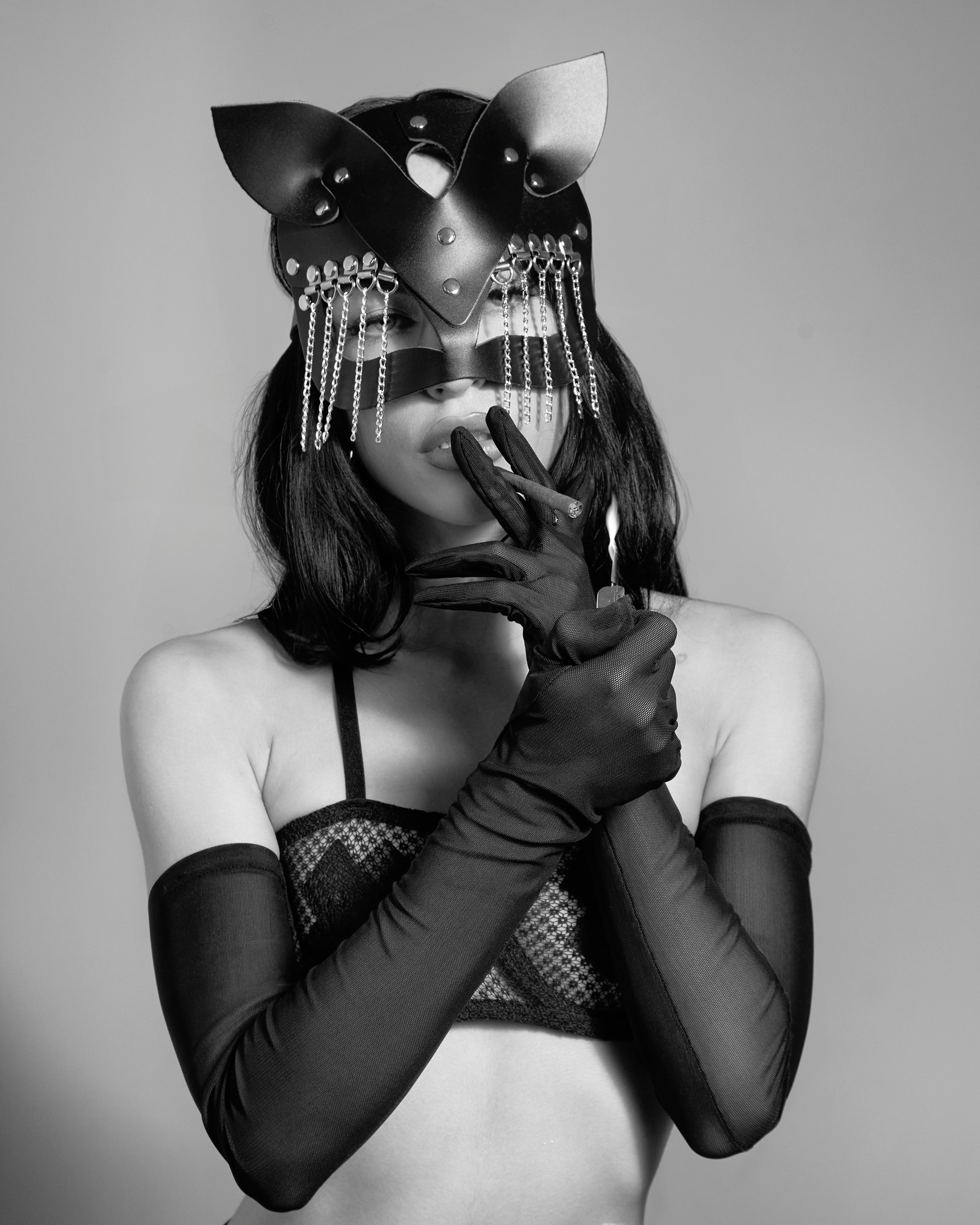"Сlose your eyes Kitty" Mask